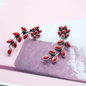 Boucles d'oreilles en cristal fin en argent sterling 925 avec cadeau d'anniversaire parfait pour les filles et les femmes - Product Image 4