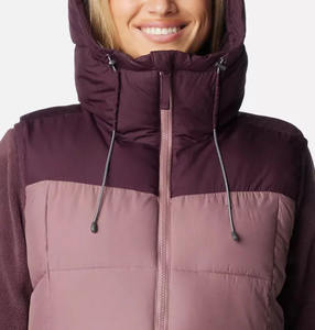 Best Selling OEM Women's Winter Jacket by Moonvista Hooded Puffer Bodywarmer with Full Zip Breathable Bubble Knitted Design - Product Image 4