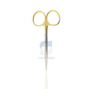 Ciseaux à iris, lame tranchante, instrument de précision pour l'ophtalmologie et la chirurgie mineure, ciseaux à iris en acier inoxydable de qualité médicale - Product Image 1