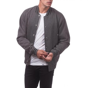 Blouson aviateur universitaire en cuir de laine vintage pour hommes imprimé sur mesure Style High Street avec col montant Design inspiré du baseball - Product Image 3