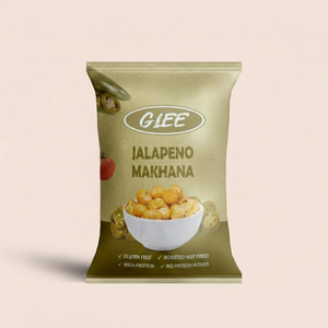 Glee Impex Makhana (Nueces de Zorro) Tostadas con Tadka Picante de Jalapeño, Sin Gluten, Envasadas al Vacío con Nitrógeno, Paquete de 50g |   Listo para Marca Privada/OEM - Product Image 1