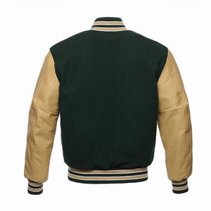 Blouson d'université à la mode pour homme, coupe ajustée, couleur bleue, tenue de Baseball, Service OEM, 2022 - Product Image 6