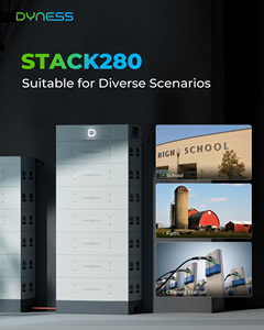 Batería Dyness Stack280 51.2v 280ah de Alto Voltaje Apilable lifepo4 43kwh~215kwh para Sistemas de Almacenamiento de Energía Industrial - Product Image 3