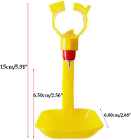 Abreuvoir automatique à tétine pour poulets, équipement d'élevage avicole et zootechnique, abreuvoir à tétine de type vis pour poulets de chair et pondeuses