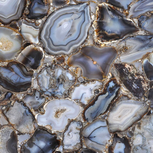 กระเบื้องพลอยอาเกตหินธรรมชาติที่แปลกใหม่สำหรับการตกแต่งภายในวิลล่าสุดหรูสำหรับการตกแต่งผนังภายใน - Product Image 2