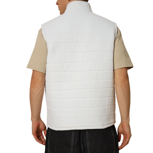 Men's Custom Logo Lightweight Puffer Vest - Breathable Quilted Sleeveless Winter Coat Urban Warm Style - Product Image 2