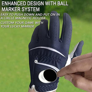 Gants de golf durables en cuir Cabretta avec logo personnalisé, étiquette de marque, broderie et emballage pour les promotions sportives - Product Image 3