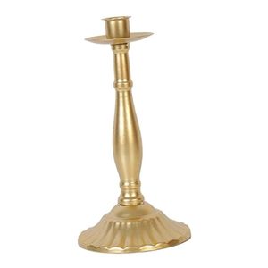 Portavelas decorativo hecho a mano de Metal chapado en oro soporte de vela de hierro decoración del hogar soporte de vela - Product Image 1
