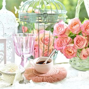 Handicrafts Design Cotton Rope <b>Table</b> <b>Coaster</b> Best for Parties and Other Functions Tableware Decorative Beast Design <b>Coaster</b> - Product Image 3