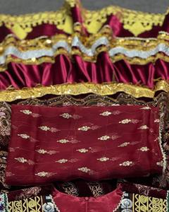 Robe de mariage culturelle pakistanaise vintage, vêtement ethnique traditionnel pashtun fait à la main, longueur au sol, motif floral, personnalisable - Product Image 6