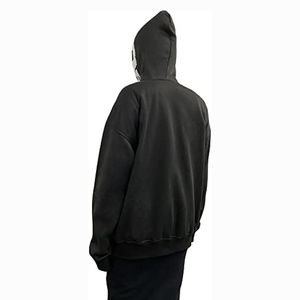 Créez votre propre sweat-shirt à capuche entièrement zippé avec pierre imprimé. Vêtements d'hiver décontractés avec Logo OEM - Product Image 2