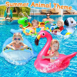 Bouée gonflable pour enfant de 3 à 7 ans, motif animal, avec siège de sécurité et poignée – Offre spéciale - Product Image 5