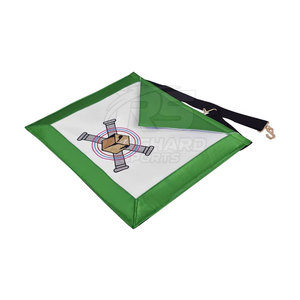 Tablier maçonnique en gros, fournisseur d'accessoires de loge, logo personnalisé, tablier maçonnique pour usage cérémoniel, tablier maçonnique - Product Image 2