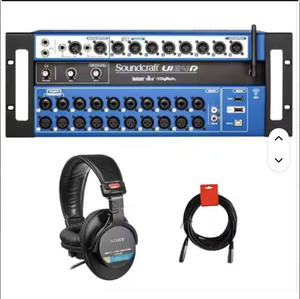Mezclador Digital Activo de 24 Canales Soundcraft Ui24R de la Mejor Calidad, Grabador USB Multipista con Control Inalámbrico, Garantía de 3 Años - Product Image 1