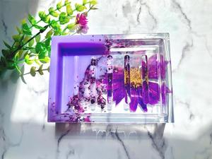 Porte-savon en résine époxy, forme personnalisée, couleur personnalisée, vente chaude, porte-savon en résine de haute qualité - Product Image 3