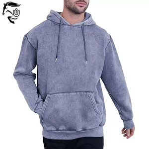 ชุดเสื้อฮู้ดฟอกสีกรดวินเทจสำหรับผู้ชายผ้าฝ้ายเทอร์รี่ผ้าฝ้ายขนาดใหญ่ปรับแต่งได้พิมพ์ลาย100% - Product Image 5