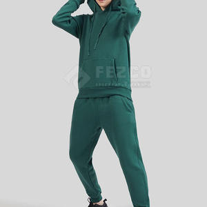 Venta al por mayor de ropa deportiva de las mujeres sudadera con cremallera y Jogger 2 piezas Conjunto personalizado chándal para las mujeres Jogging Suit - Product Image 3