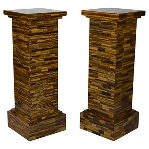 Tiger Eye Stone Home Decorative Pillar Stand Elegant Interior <strong>Design</strong> <strong>Element</strong> - Product Image 2