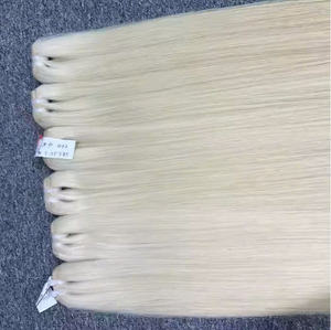 Vente en gros d'extensions de cheveux brésiliens vierges Remy trame droite naturelle de haute qualité en couleur blonde transparente pour dentelle - Product Image 3