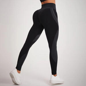 Mallas deportivas de mujer con logotipo personalizado, pantalones de entrenamiento de compresión, ropa de gimnasio de secado rápido - Product Image 1