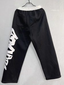 Pantalon Homme Noir en Polyester Délavé Mi-Lourd Confortable Décontracté Travail Voyage Élégant - Product Image 2