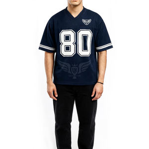 Maillots de football en maille de haute qualité, design bleu marine, équipe, collège, maillot de football américain - Product Image 1