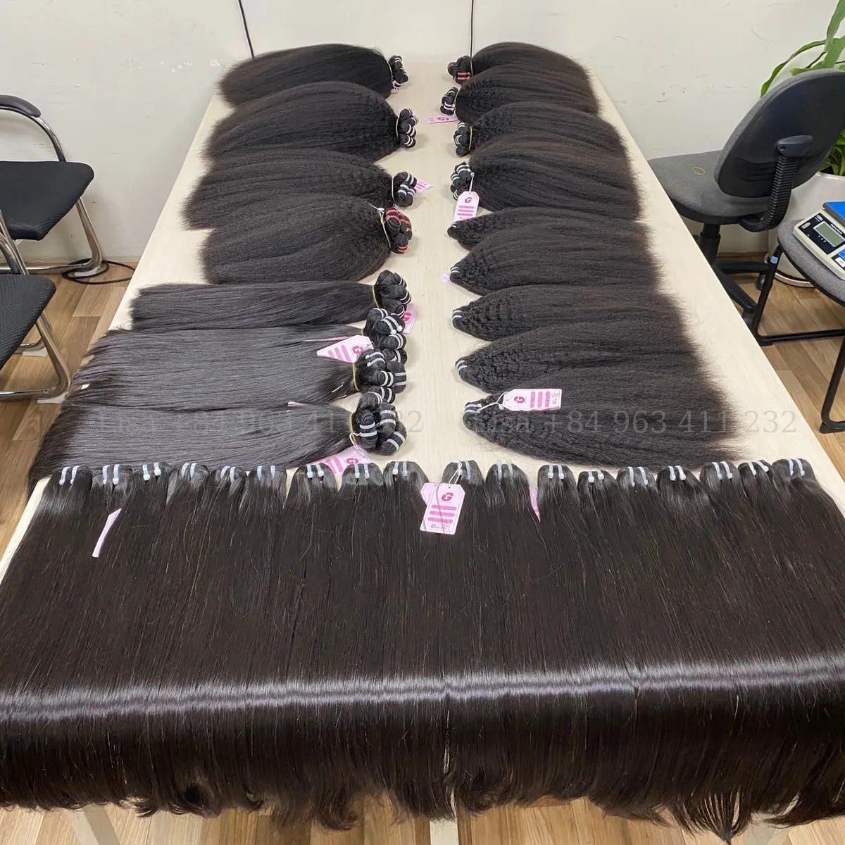 Natural Straight Vietnam Hair Bundles 20 inches Super Double Drawn from BIGG Manufacturer Human hair weave to do Wig