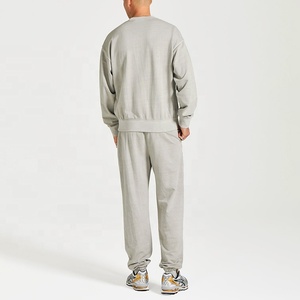 OEM Oversized <b>Sweatshirt</b> and Jogger Tracksuit Set for Men Premium Fabric Casual Gym Outfit Training Streetwear - Product Image 4