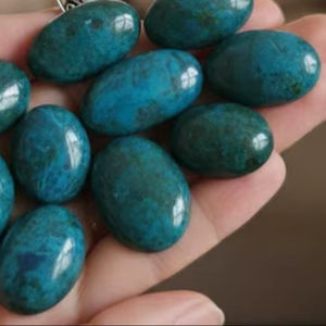 AAAquality Vente en gros de jaspe naturel poli cabochon cristal bleu pierre précieuse formes et tailles variées 20% de réduction et cadeau du Nouvel An - Product Image 2