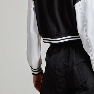 Nouveauté : Blouson Bomber Court Femme de Haute Qualité en Coton Respirant avec Broderie Chenille Personnalisée - Product Image 6