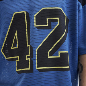 Camiseta de Fútbol Americano de Poliéster Transpirable de Malla de Alta Calidad con Impresión de Nombre y Número Personalizados, Camiseta Extra Grande - Product Image 6