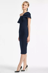 Robe d'été pour femme en lin/coton, coupe fourreau, longueur genou, manches bouffantes, motif cachemire, style mode, travail, moto et motard, avec poches, taille personnalisée - Product Image 2