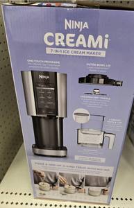 Machine à crème glacée molle Ninja Creami 7-en-1, électrique, automatique, pour la maison, l'extérieur/la voiture, capacité de 2 L, classe d'efficacité énergétique, boîte de couleur - Product Image 1