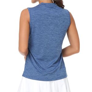 Index <b>Women</b> Sleeveless <b>Polo</b> <b>Shirt</b> <b>Black</b> Quick Dry Knitted Casual Sportswear - Product Image 6