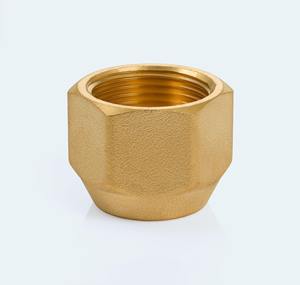 Écrou à embout évasé BrassBlizz 7/8 X 7/8 - Filetage 1-1/4-12, 45 °   Raccord en laiton SAE, 1450 PSI pour la climatisation et la réfrigération - Product Image 1