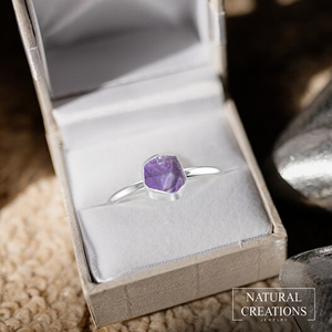 Premium 925 plata esterlina suave cabina bisel ajuste apilable anillo amatista piedra preciosa pera ovalada mujeres fiesta clásico paquete 12 - Product Image 2