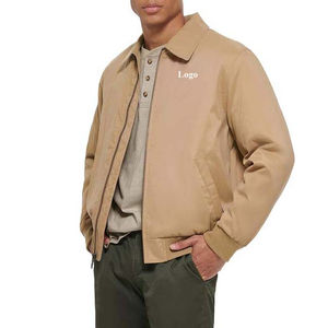 High Street Chaquetas de bombardero de invierno para hombre 2025 Manga larga Poliéster Satén Lona Servicio OEM Diseño personalizado Chaquetas de satén OEM - Product Image 4