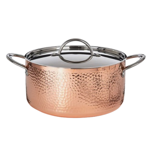 Cobre puro Elegante y duradero La cazuela redonda de metal perfecta para cada ocasión - Product Image 1