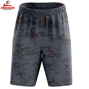 กางเกงขาสั้นผู้ชายผ้าตาข่ายพิมพ์ลายแบบซับลิเมชั่นสั่งทำพิเศษแบบสบายๆ มีกระเป๋า - Product Image 4