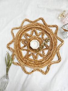 New Products <b>Round</b> Water Hyacinth Placemats Braided Plait Variety of Sizes Custom <b>Table</b> Decorations for Wedding From Vietnam - Product Image 5