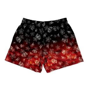 Pantalones cortos de 5 pulgadas con entrepierna para hombre de estilo callejero, bolsillos personalizados, comodidad transpirable, cintura elástica, teñido liso para la playa de verano - Product Image 1