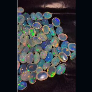 US $108 98 pièces d'opale éthiopienne naturelle 8x6mm 7x9mm 11x9mm cabochon ovale 210 Cts Lot Iroc ventes qualité opale blanche cabine de pierres précieuses - Product Image 2