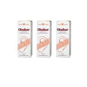 Abfen Farma Oksibor orecchio gocce 30 ml 3 scatole