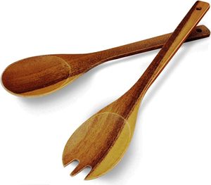 Utensilios para Ensalada Recubiertos de Resina Ecológica, Aptos para Lavavajillas, Diseño Moderno para el Hogar y la Cocina, Hechos en India - Product Image 1