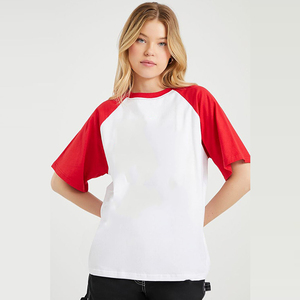Camisetas de Verano para Mujer, Talla Grande, Cuello Alto, 100% Algodón Ecológico, Diseño Urbano con Estampado Puff, Estilo Oversize - Product Image 2