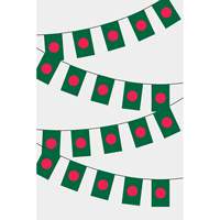 Guirlande de fanions rectangulaires du Bangladesh