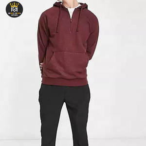 Sudadera con capucha de media cremallera para hombre de calidad superior para invierno Nueva llegada Ropa informal con capucha transpirable Sudaderas con capucha de media cremallera para hombre - Product Image 1