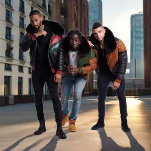 Veste en cuir de mouton véritable pour homme Noir Biker V-Bomber Style Casual Motorbike Design Front OEM Breathable Made Pakistan - Product Image 1