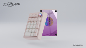 CNC Alu tastierino numerico Wireless multifunzione meccanico Numpad Barebone Kit Meletrix ZOOMPAD fragola Icecream colore - Product Image 5