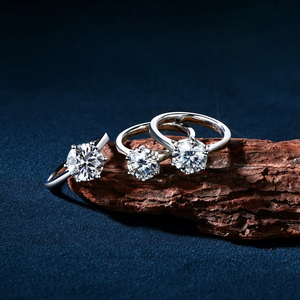 Anillo de bodas de oro rosa de 18 quilates VVS con diamantes VS Moissanite Compromiso Sólido Plata 925 Elegante anillo de diamantes VVS Moissanite para mujer - Product Image 4